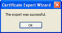 Export complete